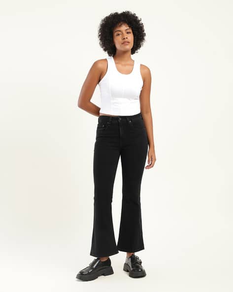 Women Mid Rise Bootcut Jeans