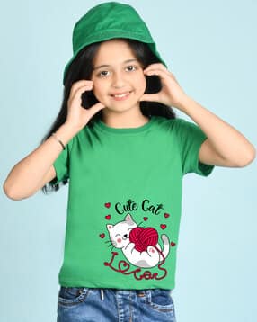 nusyl Girls Regular Fit Printed T-shirt-picture-51