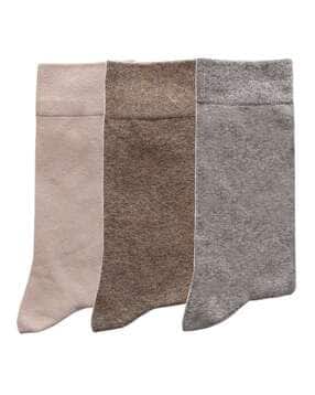 n2s next2skin Men Pack of 3 Knitted Mid-Calf Length Socks-picture-36