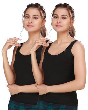 alba Pack of 2 Women Camisoles with Adjustable Straps-picture-38