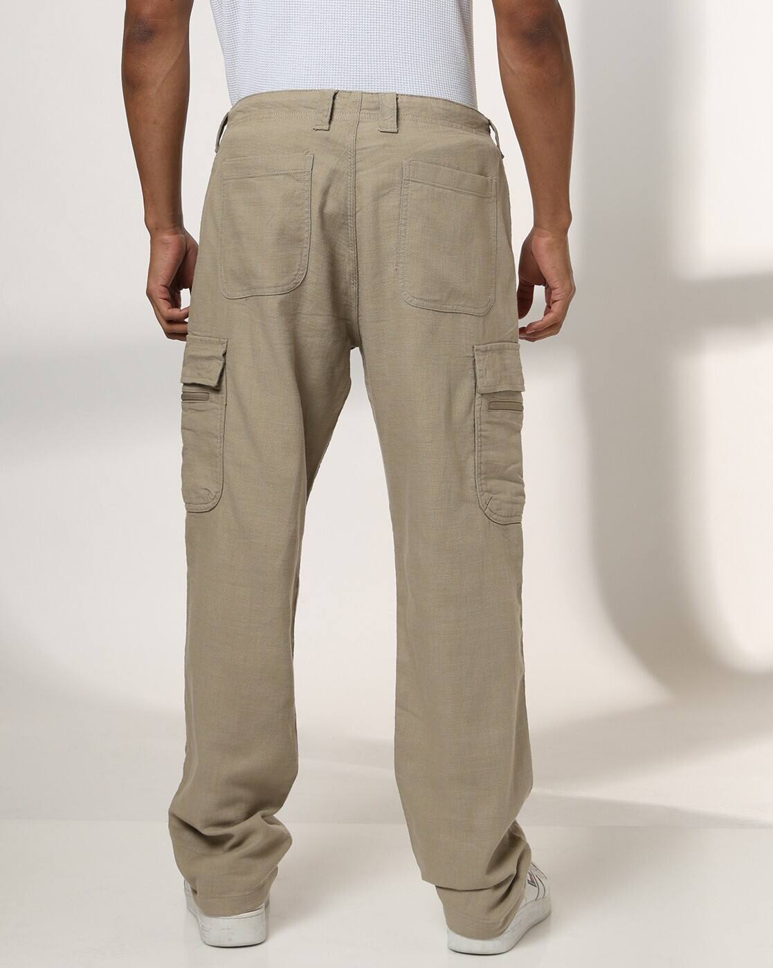Men Loose Fit Cargo Pants - Main Image