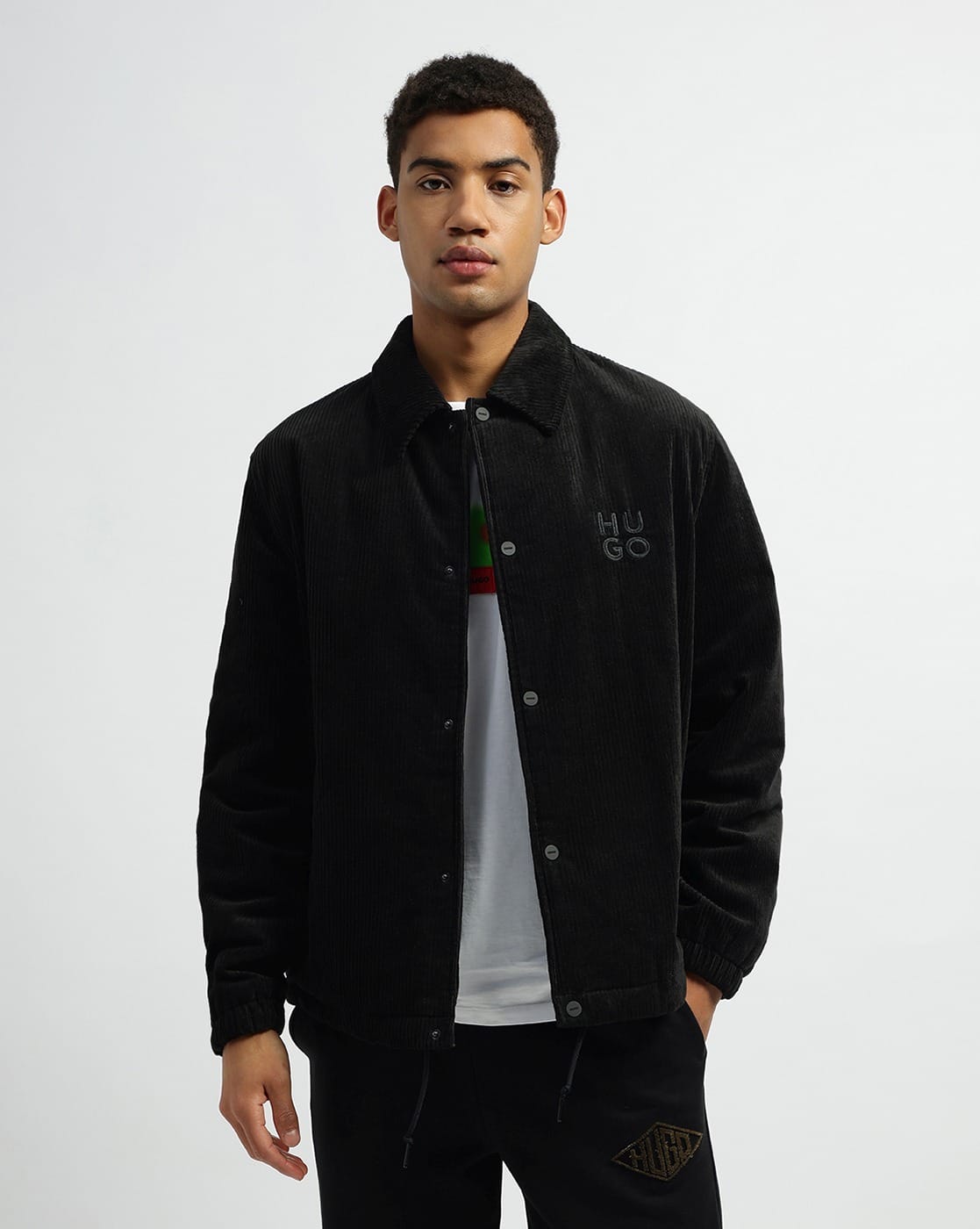 corduroy collar jacket（BLACK BY MOUSSY） Mens Next Black Corduroy 