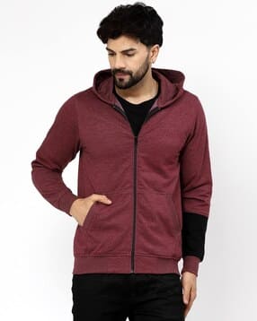 kalt Men Clolourblock Regular Fit Hoodie-picture-18