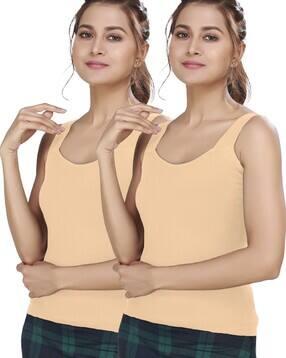 alba Pack of 2 Women Camisoles with Adjustable Straps-picture-19