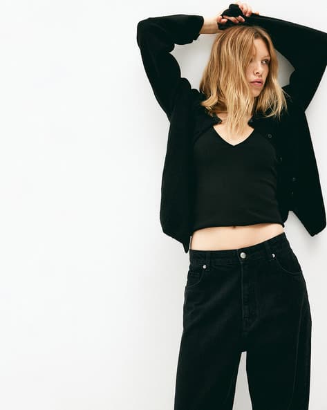 Buy Black Sweaters Cardigans for Women by H&M Online