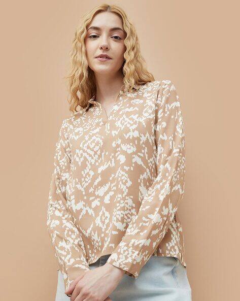 Fame forever by lifestyle Women Printed Top with Full Sleeves