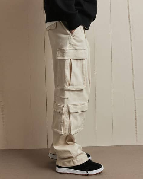 Men Loose Fit Cargo Trousers