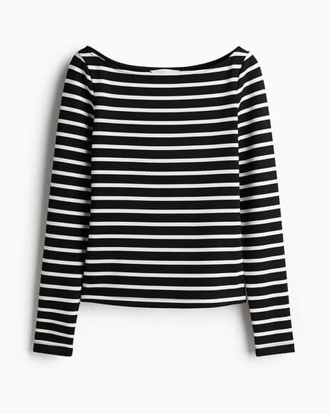 Women Slim Fit Stripes Top