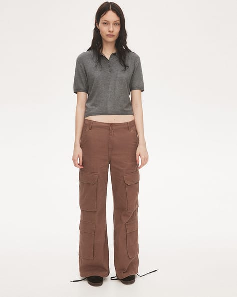 Buy Brown Trousers Pants for Women by H&M Online