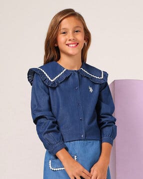 u.s. polo assn. Girls Logo Embroidered Shirt Top-picture-49