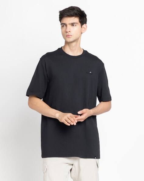 ADIDAS Men L Slide Regular Fit Crew-Neck T-Shirt