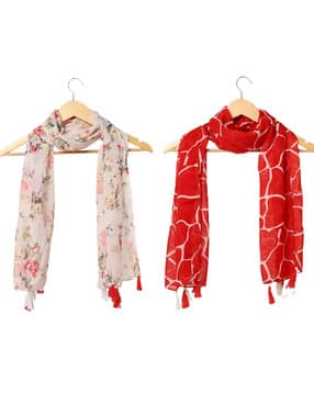Women Cotton Printed Scarf -image-14
