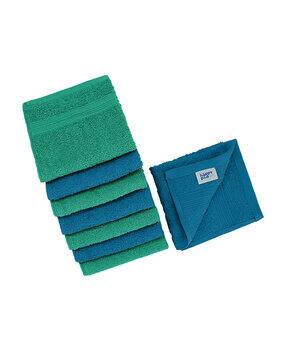 Essential Face Towel – Pack of 8 – Turquoise & Magenta