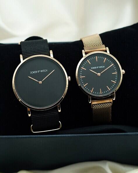 Joker & Witch Pack of 2 Round Dial Analogue Watch