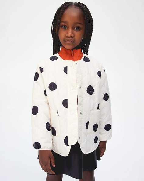 Buy H&M Girls Quilted Polka Dot Jacket Online | Ajio.com Buy H&M Girls Quilted Polka Dot Jacket Online | Ajio.com