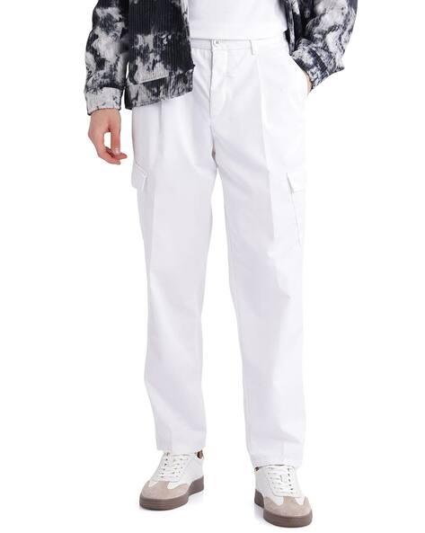 Rare Rabbit  Men Mid Rise Relaxed Fit Trousers