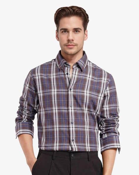 Rare Rabbit Men Checks Regular Fit Shirt