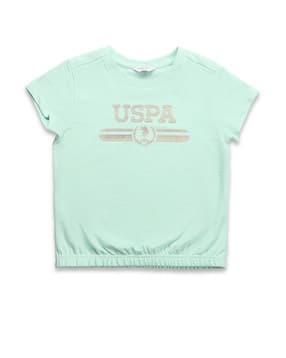 u.s. polo assn. Girls Graphic Print Relaxed Fit Round-Neck T-Shirt-picture-16