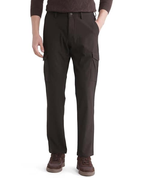 Men Mid Rise Relaxed Fit Trousers