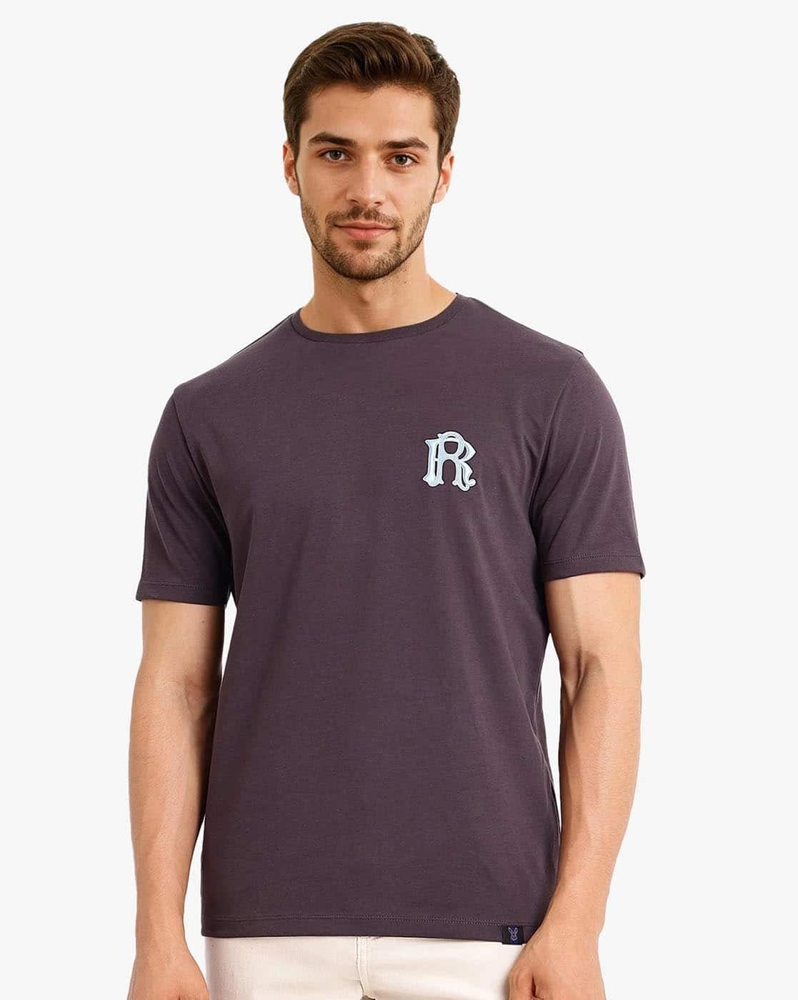 Men Oversized Fit Crew-Neck T-Shirt