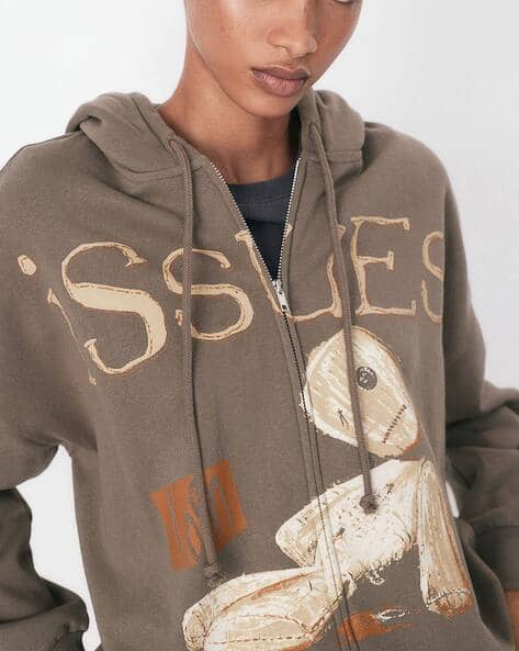 Women Oversized Cartoon Printed Hoodie