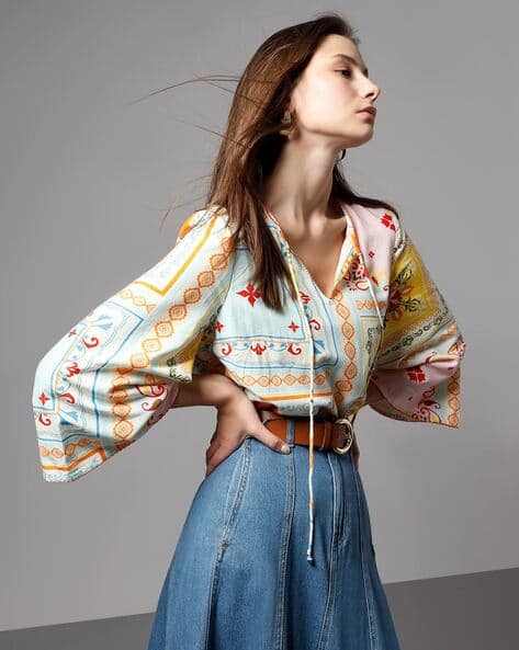 Vero Moda Women Floral Print Relaxed Fit Top