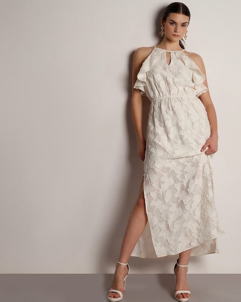 Vero Moda Women Croched Fit & Flare Dress