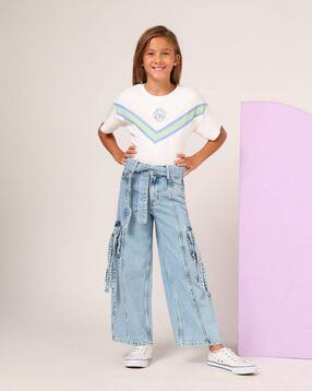 u.s. polo assn. Girls Mid Rise Wide Jeans-picture-44