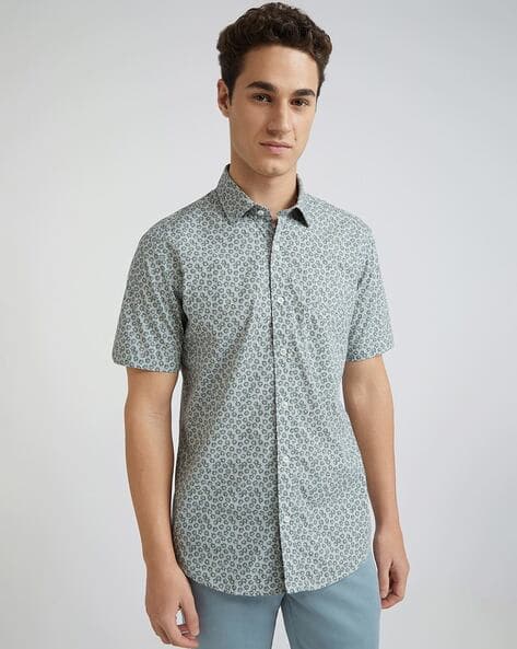 Colorplus Spread Collar Shirt with Patch Pocket
