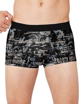 ptvize Printed Regular Trunks with Elasticated Waistband-picture-11