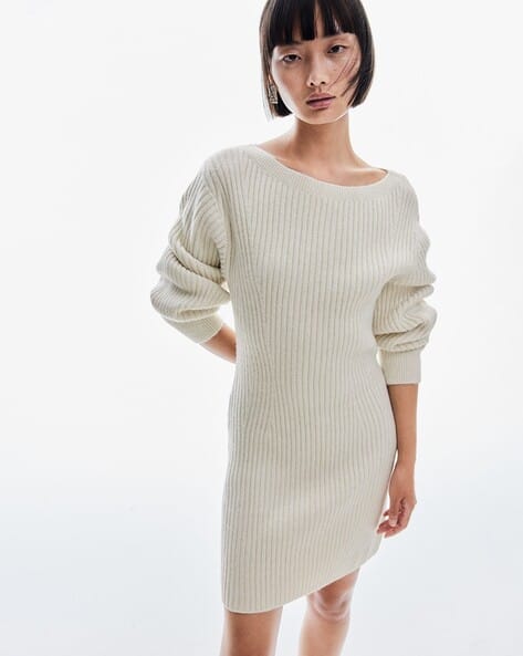 Buy H&M Women Ribbed Bodycon Dress Online | Ajio.com