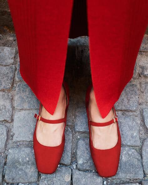 Buy Red Flat Shoes for Women by H&M Online
