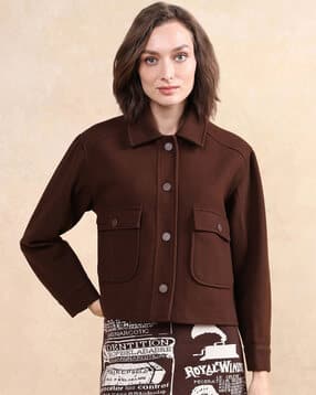 rareism Women Regular Fit Full Length Sleeve Jacket-picture-10