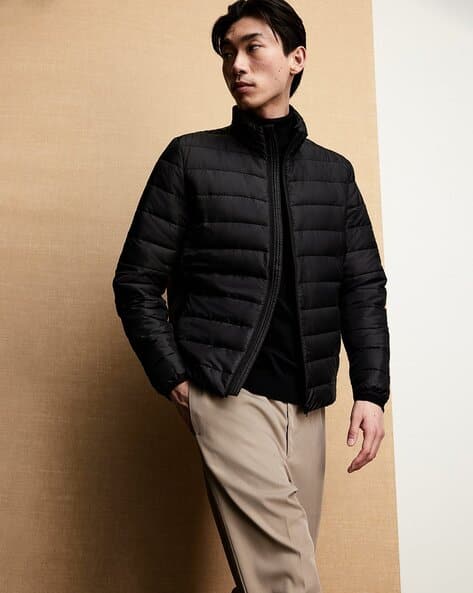 Men Slim Fit Lightweight Puffer Jacket
