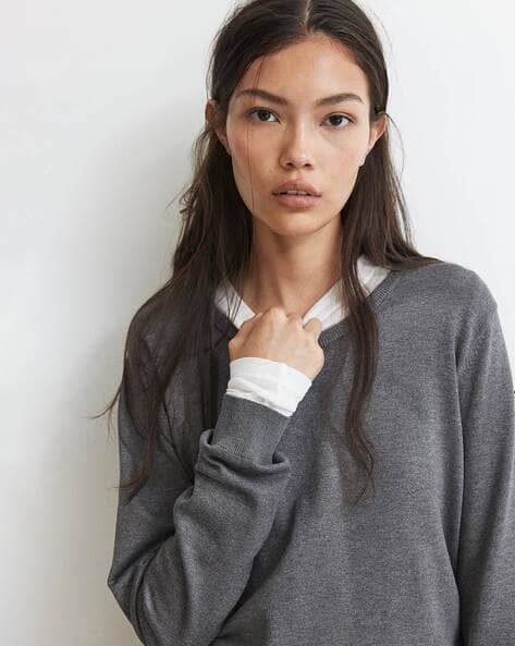 Women Fine-Knit Jumper