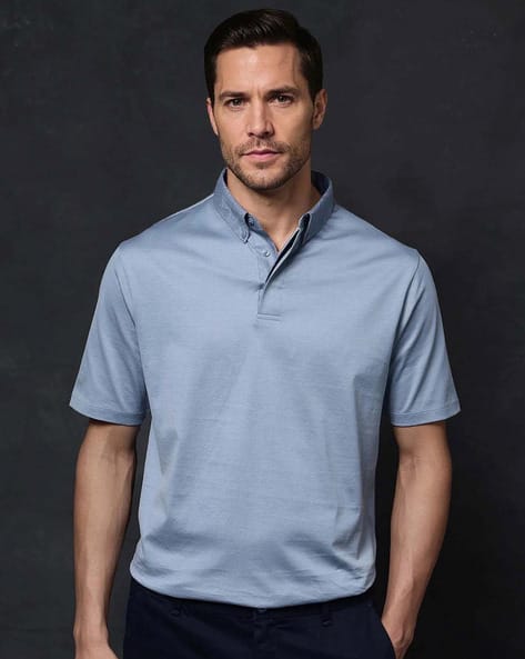 Rare Rabbit Baby Blue Polo Shirt Mens Buy Rare Rabbit Men Regular