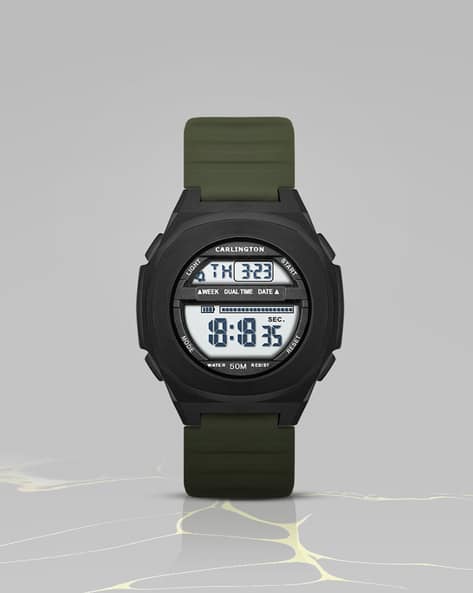 Carlington Men Digital Wrist Watch - Endurance 9117 Green