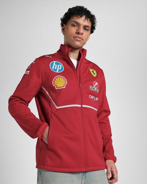 Scuderia Ferrari Team Men Softshell Motorsport Jacket
