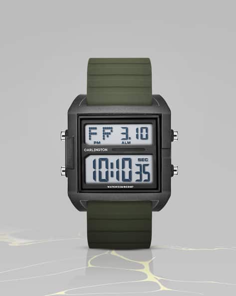 Carlington Men Digital Wrist Watch - Endurance 9136 Green