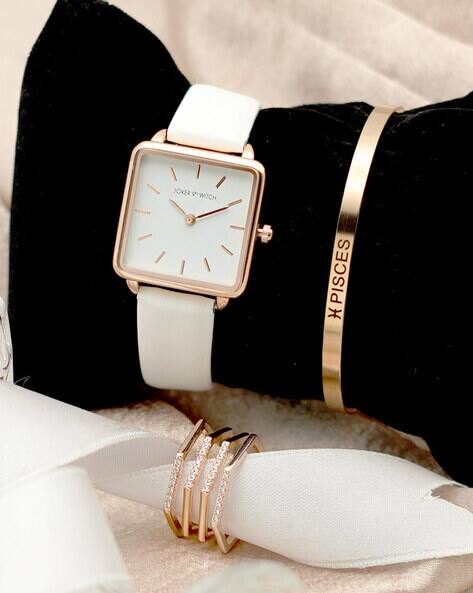 Joker & Witch Set of 3 Women JWLT158 Analogue Wrist Watch with Bracelet & Ring