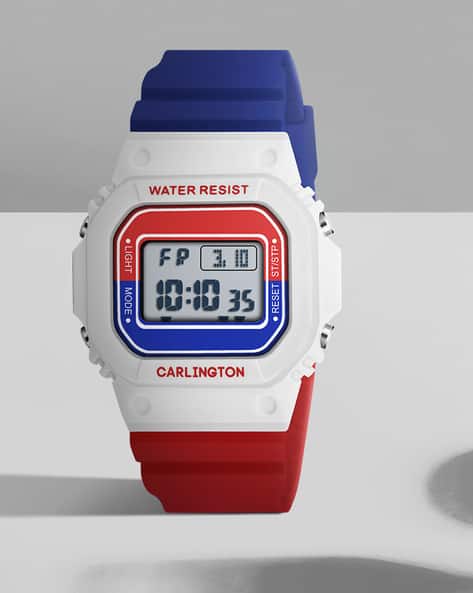 Carlington Men Digital Wrist Watch - Junior 718 White
