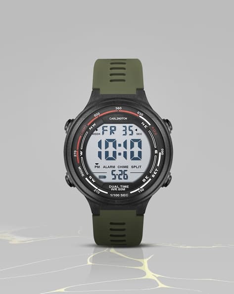 Carlington Men Digital Wrist Watch - Endurance 9120 Green
