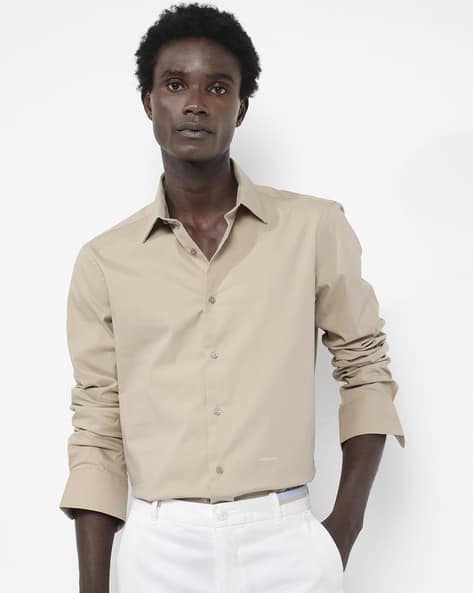 Rare Rabbit Men Regular Fit Spread-Collar Shirt