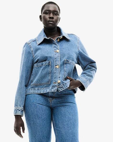 Buy Navy Jackets & Coats for Women by H&M Online | Ajio.com