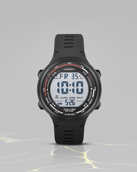 Carlington Men Digital Wrist Watch - Endurance 9120 Black