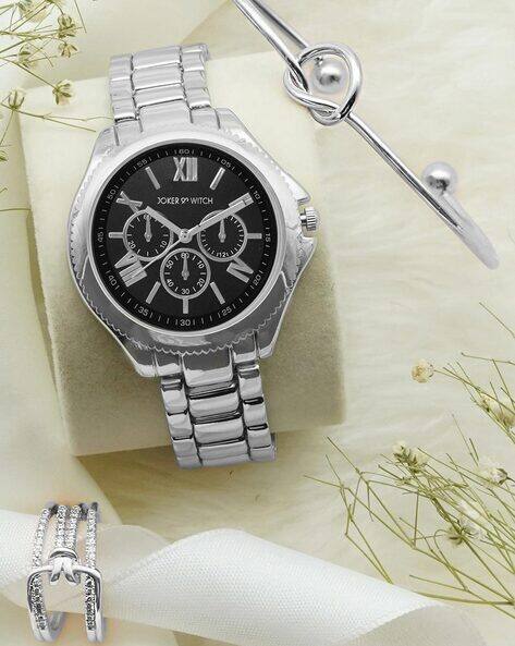 Joker & Witch Women Analogue Watch with Bracelet & Ring - JWLT238