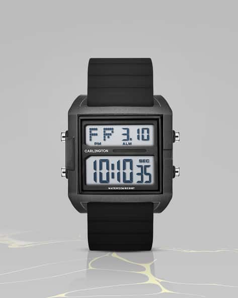 Carlington Men Digital Wrist Watch - Endurance 9136 Black