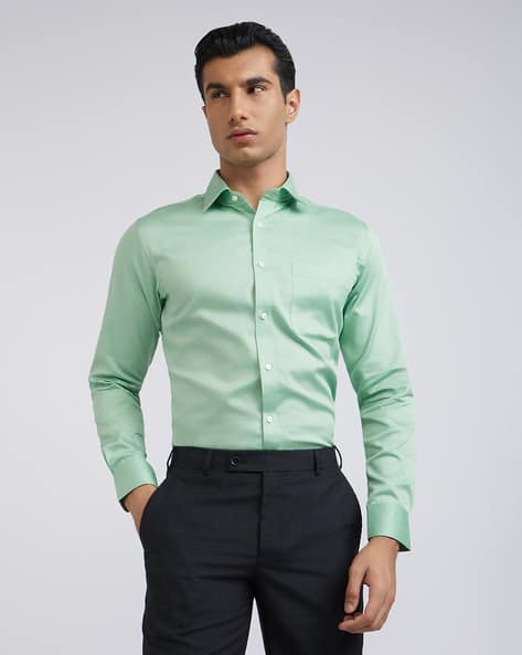 Buy Sea Green Shirts for Men by RAYMOND Online