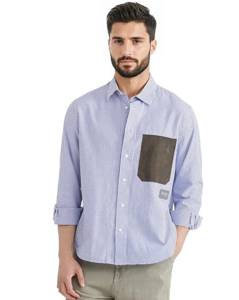 Rare Rabbit Men Regular Fit Shirt with Button Closure
