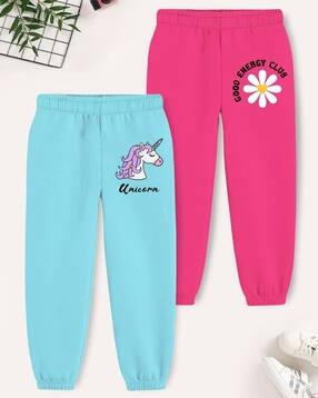 trampoline Girls Graphic Straight Track Pants-picture-29